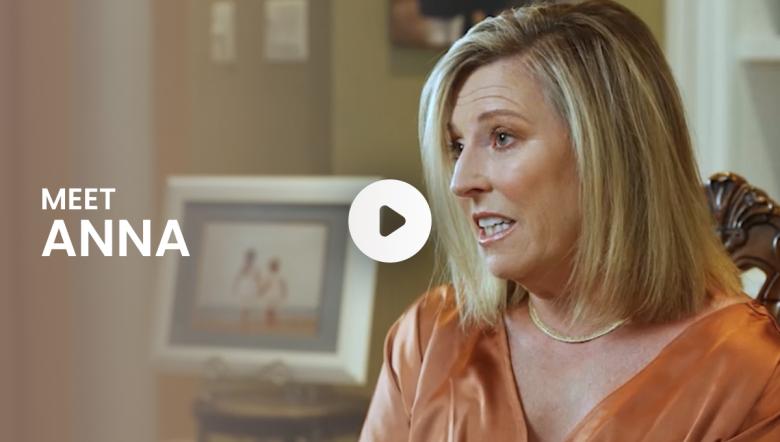 Video cover, click to watch a video of Anna, a GOCOVRI patient.